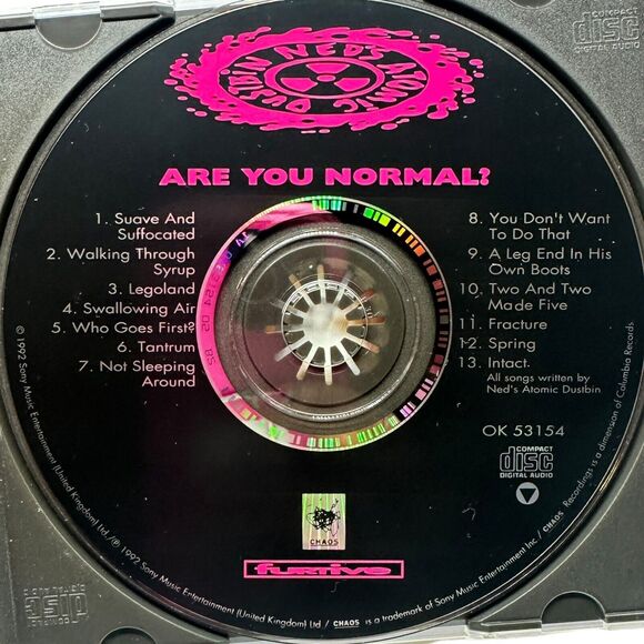 Are You Normal? by Ned's Atomic Dustbin (CD, Nov-1992, Chaos Recordings) - Picture 3 of 4